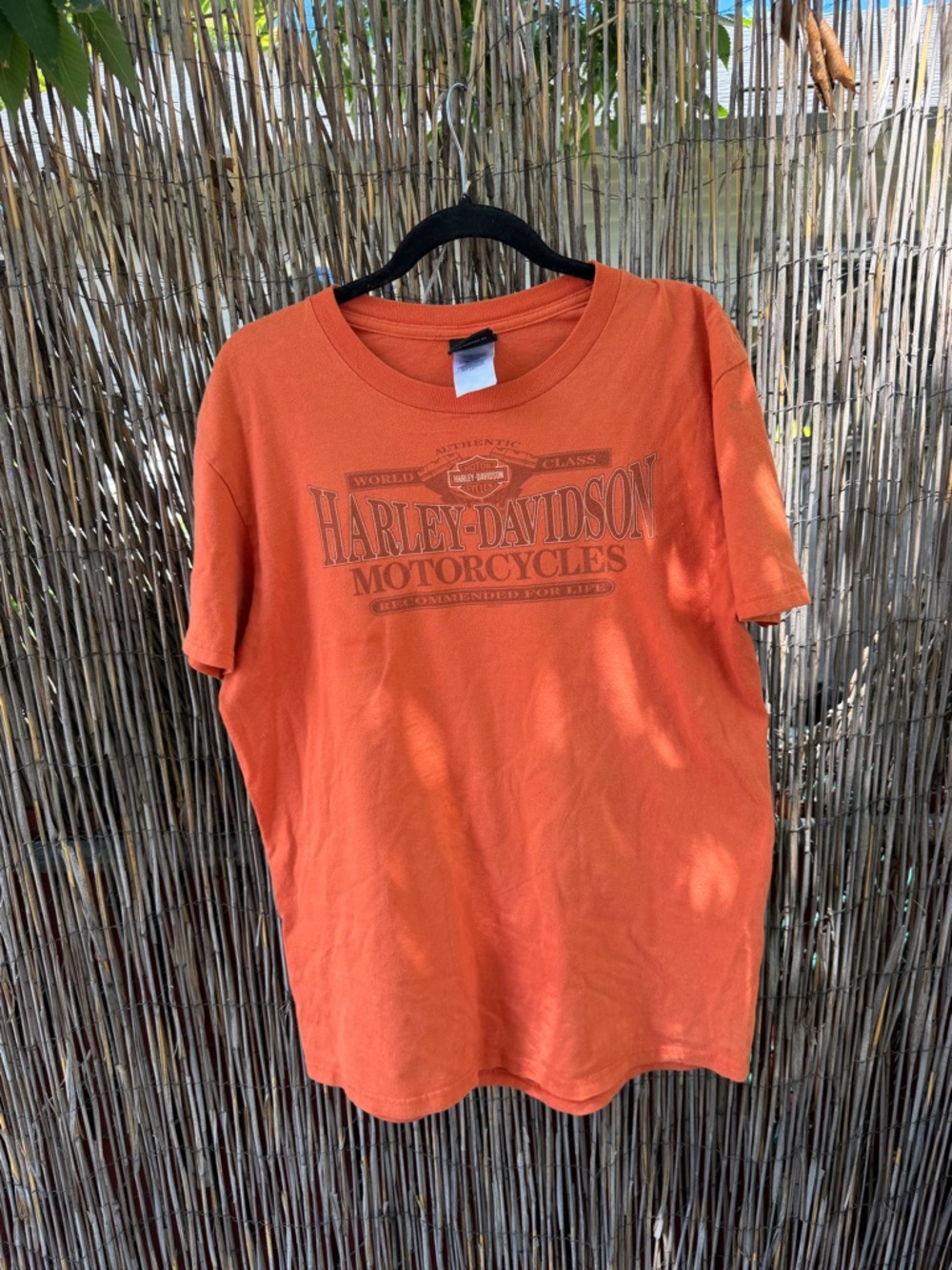 Harley-Davidson Orange Short Sleeve Logo Tee